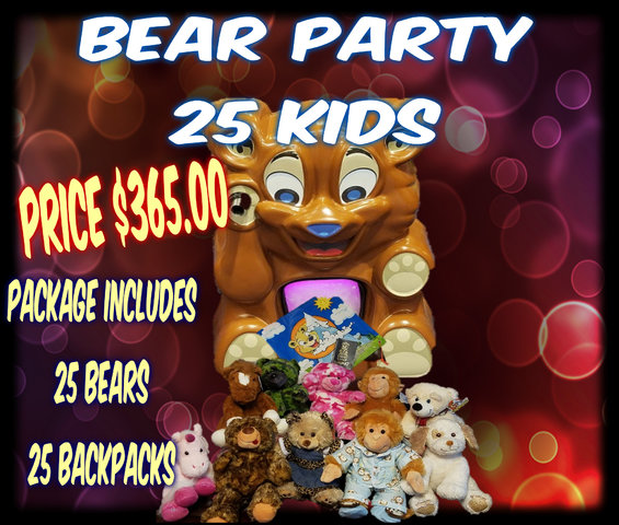 Bear Party Package  Corporate- 25 kids (or more)