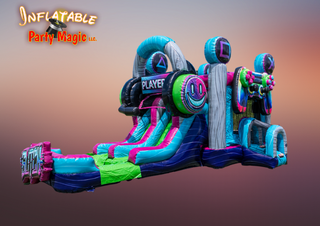 Arcade Gamer  Bounce House With Slide