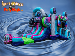 Arcade Game Dual Lane Water Slide