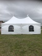 20 X 20  Commercial Frame Tent with Sidewalls