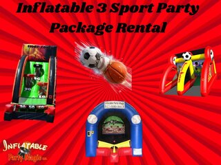 Inflatable 3 Sport Backyard Party Package 