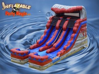 16' Lava Rush Inflatable Water Slide Rental