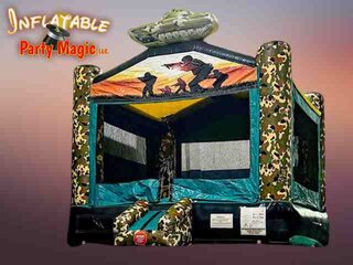 Army Camo Bounce House