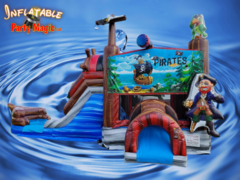 Pirates Revenge Bounce House Water Slide