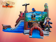 Pirates of the Carirbean Bounce House Wet Combo Rental