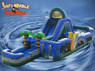 Tropical Water Obstacle Course