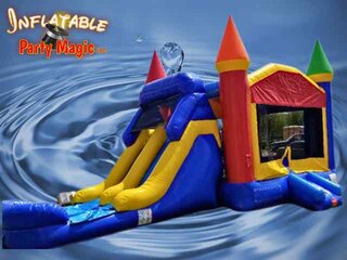 Castle 4n1 Waterslide Combo with dual laned slide