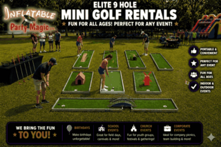 The Elite 9 Hole Mini Golf Rentals
