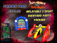 Inflatable 3 Sport Backyard Party Package 