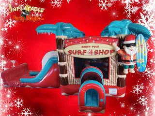 Santa Surf Shop Bounce House