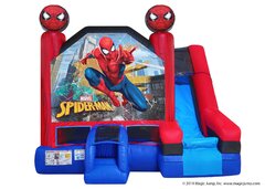 Spiderman 5n1 Bounce House Waterslide