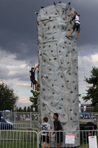 rock climbing wall