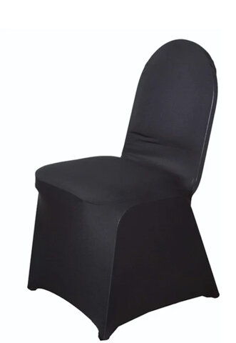 Black spandex chair covers 