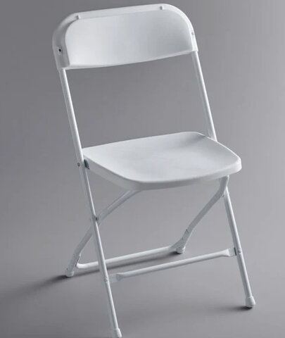 Standard White Folding Chairs (adult size)
