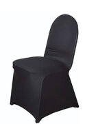 Black spandex chair covers 