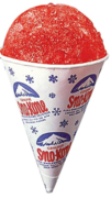 Snow cone flavors and cups