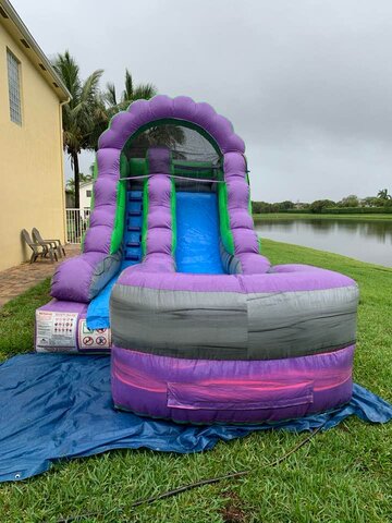 Purple Marble Water Slide 12' #30