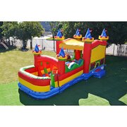 Castle Obstacle Course #28Best for ages 4+ Space Needed 32' W x 15' D x 18' H
