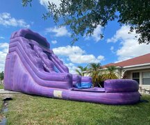 18' Purple Splash # 34Best for ages 6+  Space Needed 32' W x 13' D x 18' H