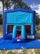 Standard Blue Bounce w/ Basketball Hoops Inside #9Best for ages 3+ Space Needed 15 W x 15 D x 14 H