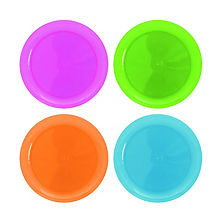 Neon Plastic Snack Plates