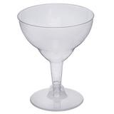 12 Pack 6oz Clear Voguish Plastic Disposable Margarita Glass