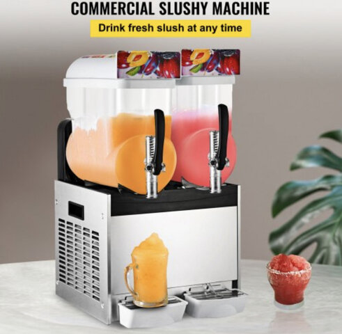 Margarita Frozen Drink Machine Double w/2 servings Tabletop DELIVERY ONLY