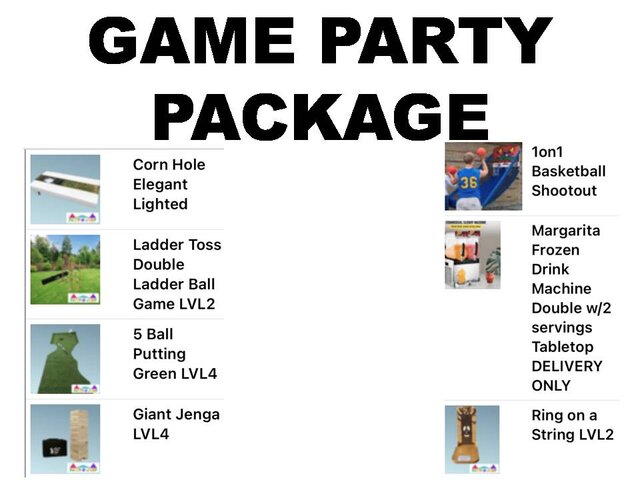 Game Party Package 7