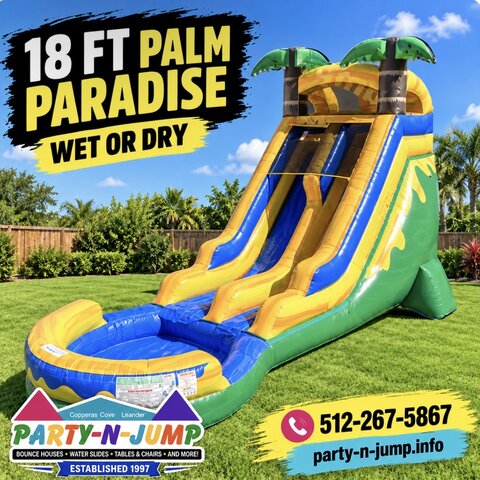 18 FT Palm Paradise Water Slide 1B