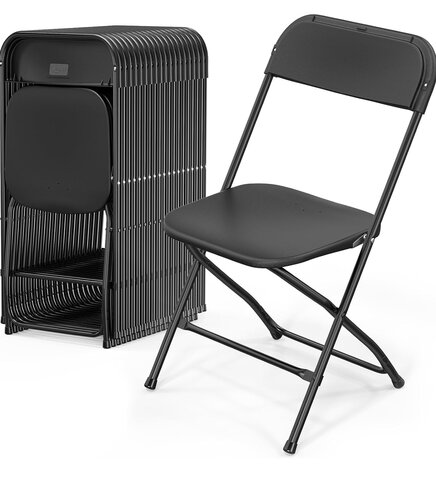 Chairs Adult - Black outdoor not setup 