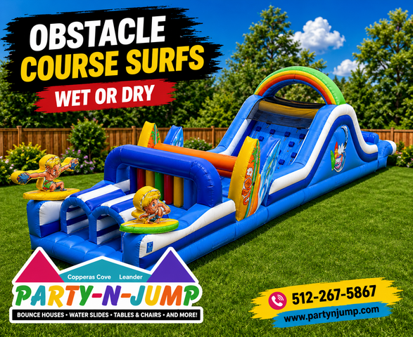 Obstacle Course Surfs Up Rental 1C WET