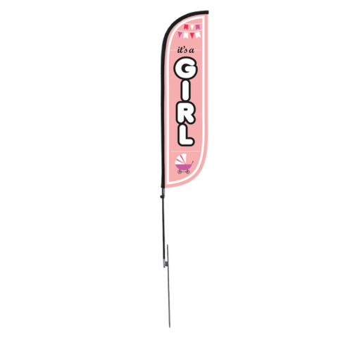 Its a GIRL Flag five foot tall