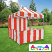 Canopy Carnival Kit 8x8 Pop Up Canopy Tent Vendor Booth with Sidewalls