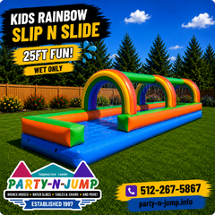 Kids Rainbow Slip n Slide 25ft 1E