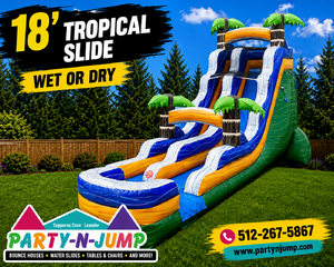 18ft Tropical Slide wet or dry 1C