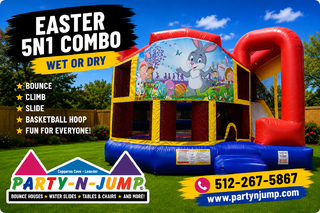 Easter 5N1 Combo Bounce House Rental | Wet or Dry | Party-N-Jump