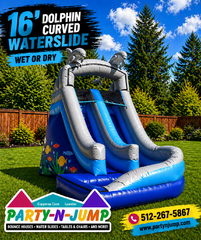 16' Dolphin Waterslide Curve 1B