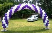 Balloon Arch Spiral 25foot wide by 13 foot high