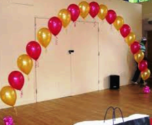 Balloon Arch Pearl 20' wide INDOOR ONLY