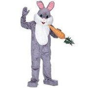 a Grey Mascot Bunny Costume Hardhead