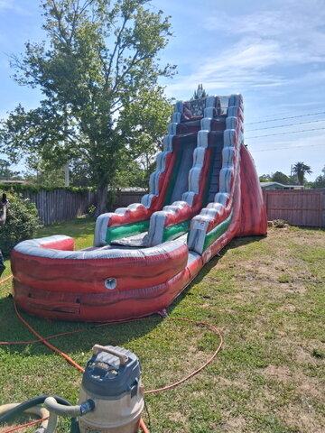 22ft Red and Grey Waterslide