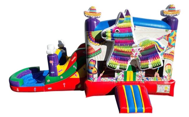 25ft Piñata/Fiesta Wet Bounce House Combo