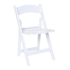 White Resin Padded Garden Chairs / Wedding Chairs 