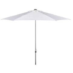 1 White patio umbrella with base