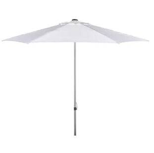 1 White patio umbrella with base