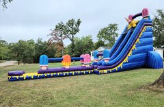 *New* 30 ft tall Ice Cream Scream with Slip N Slide and Inflated pool 
