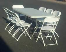 1 Six Foot Long Table  With 6 Chairs Package
