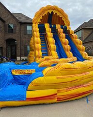 20' Dual Lane Raging Rapids Curved Slide