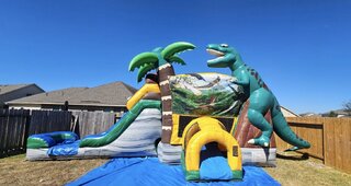 Dinosaur Bounce House Slide Combo