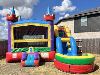 20x18 Dry Radical Castle Bounce House with Slide